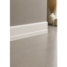 İnan Yapı Laminant Parke Süpürgelik 6cm Beyaz Inci 3050