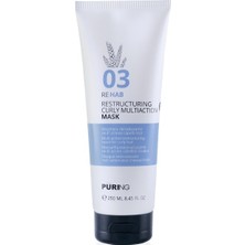 PURING 03 Rehab Kıvırcık Saçlar Için Ipek&buğday Proteinli Bukle Belirginleştirici Saç Maskesi 250ML