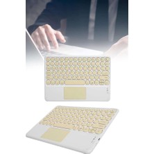 AyrStore Android ve Ios Uyumlu Bluetooth Klavye Touchpad Slim Kablosuz Wifi Q Klavye