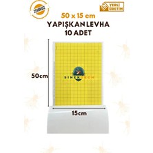 Byanes Sinek Tutucu Yapışkan Bant Levha 50X15CM 10 Adet Sinek Cihazı Yapışkanı Sinek Yakalama
