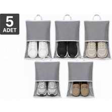 Melisa Tekstil 5'li Ayakkabı Saklama Çantası Valiz Içi Düzenleyici Organizer Seti 32X45 cm