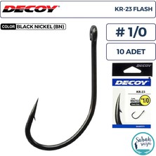 Decoy Kr-23 Flash Delikli Olta Iğnesi Bn #1/0 (10 Adet)