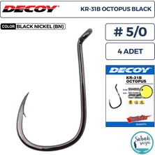 Decoy KR-31B Octopus Delikli Olta Iğnesi Bn #5/0 (4 Adet)