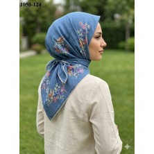 Lo'cella Soft Pamuk Eşarp (Mavi) 1050-124