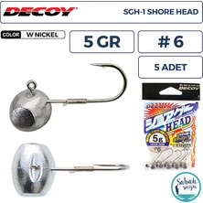 Decoy Sgh-1 Shore Jighead 5gr #6 Wn (5 Adet)