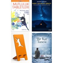 Mutluluk Tabletleri - Mutluluk Veren 1000 Söz - Azime Telli + Kuzey Işıklarının Şarkısı + Telefon Tutucu + Bir Kar Tanesi