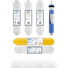 Aquaflo Kapalı Kasa Su Arıtma Cihazı 12 Aşama 6lı Filtre Seti 12" Inlıne - 80 Gpd Membran