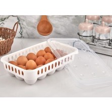 Yumurta Saklama Kabı 15'li 2 Adet, Steril Yumurtalık, Kapaklı Yumurta Organizeri