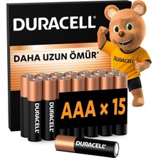Duracell Basic Aaa Alkalin Ince Kalem Pil (15'li Paket) – 1,5V – LR03 MN2400