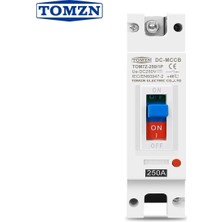 Mucize Tomzn 1p Dc 250V Dc Güneşli Panelleri Oluklu Devre Kesici Mccb Aşırı Yük Koruma Anahtarı Koruyucu Güneş Fotovoltaik (Pv) Için