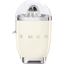 Smeg, Elektrikli Narenciye Sıkacağı CJF11CREU, Damlamaz Çıkış ve Evrensel Koni, Kaymaz Ayaklar, Filtre Süzgeci ve Sıkma Konisi, Paslanmaz Çelik, 70 W, Krem