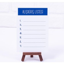 Bimotif Alışveriş Listesi, Lacivert Not Kartı, 12 x 17 cm 2 Adet
