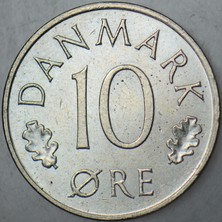 Banknoting Danimarka 10 Öre 1980 Çilaltı.