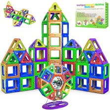 Desire Deluxe Manyetik Blok Seti / Stem &amp; Montessori Eğitim Seti / Okul Öncesi ve Ilkokul Çocukları Için Sınırsız Yaratıcılık / Bpa Içermez / 3+ Yaş / 94 Parça