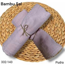 Lady Coco Bambu Kraş Şal (Pudra) 332-143