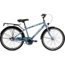 Bisan Hero Şehir Bisikleti 36 cm V 24 Jant 3 Vites Metalik Mavi Mavi