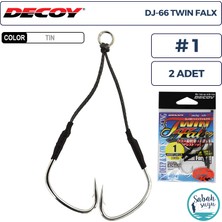 Decoy Dj-66 Twin Falx Çiftli Asist Iğnesi #1 (2 Adet)