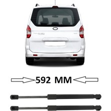 CME PARTS Ford Tourneo Courier 2014-2023 Uyumlu Sağ + Sol Takım Bagaj Amortisörü 2 Adet 592MM ET76A406A10AB