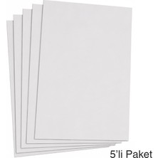 Etika Beyaz Mukavva 35X50 cm 5'li Paket - 1.0 mm Kalınlık - Okul Projeleri, Maket ve Pano Çalışmaları Için Sert ve Dayanıklı Karton