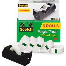 Magic Tape Value Pack W/dispenser, 3/4" x 1000 ","1 Core, 6/paket