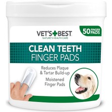 Vets Best Köpekler Için 50LI Diş Temizleme Parmak Pedi