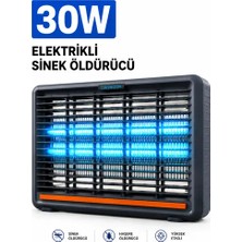 Byanes Elektrikli 30W Sinek Öldürücü Lamba Uv Işıklı Sivrisinek Haşere Tuzağı Işıklı Cihaz