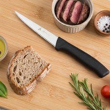 Aryıldız Rexa Tırtıklı Sebze Bıçak Siyah 10 cm
