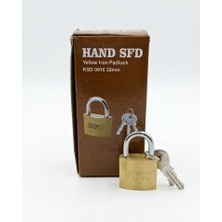 Hand Sfd HandSfd 32MM Anahtarlı Sarı Demir Asma Kilit