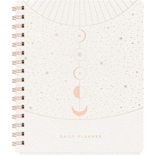 Fringe Stüdyo Tarihsiz Günlük Planlayıcı, Suni Deri Kapak, "ayın Evreleri" (Moon Phase Dust), 160 Sayfa, 15,2 x 18,4 cm (877006)