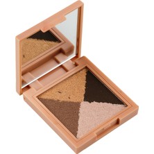 Dora Joy 4'lü Toz Far Bronze Heat 03 Mat & Işıltılı Talc Free Hyalüronik Asit & E Vitamini / My Joy Eyeshadow Quad