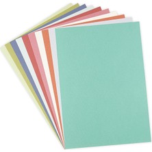 Sizzix Surfacez Cardstock Sheets A4 60PK (10 Botanik Renk), 665276, Çok Renkli, Tek Boyut