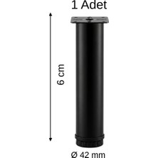 Compact Baza Ayağı Ø 42 mm 6 cm Siyah
