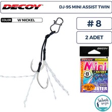 Decoy Dj-95 Mini Tüylü Çiftli Asist Iğnesi #8 (2 Adet)