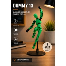 Otscraft Studio Dummy 13 Eklemli Robot Figürü Pozlanabilir Aksiyon Figürü Koleksiyon Oyuncağı 3D Baskı Robot Stand Dahil