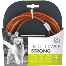 M-Pets Strong Bahçe Bağlama Halatı 4.5mt/orange