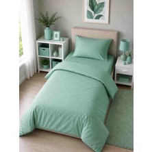Seralay Home Mint Yeşili Tek Kişilik Nevresim Takımı Lastıklı Çarşaflı