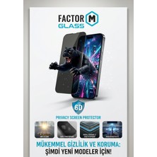 Factor-M iPhone 16 Pro Max / 17 Pro Max Hayalet Cam Ekran Koruyucu 2 Adet