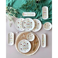 Yiğit Seramik Züccaciye Serenat Model 4 Kişilik 10 Parça Modern Kahvaltı/brunch Takımı
