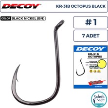 Decoy KR-31B Octopus Delikli Olta Iğnesi Bn #1 (7 Adet)