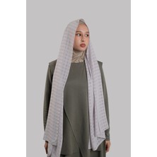 Hürrem Bone Taş Pratik Hazır Geçmeli Şal Desenli Şifon Hijab Boneli 2415_46