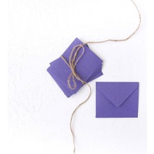 1001 Bimotif Minik Zarf, 7x9 cm 50 Adet (Mor) 7 x 9