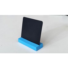 Etiketlik Fiyatlık - Kafe/pastane Silinebilen Etiket - Ahşap Stand - 12 Adet (Eskitme Ahşap)