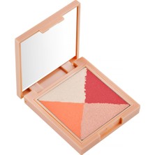 Dora Joy 4'lü Toz Far Coral Reef 02 Mat & Işıltılı Talc Free Hyalüronik Asit & E Vitamini / My Joy Eyeshadow Quad