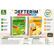 Arı Defterim 5. Sınıf Fen Bilimleri + Türkçe Spiralli Defter Seti (2 Defter) | Yeni Müfredata Uygun