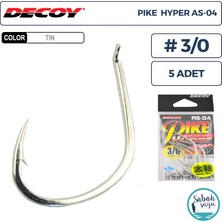 Decoy As-04 Pike Hyper Jigging Asist Iğne Tın #3/0 (5 Adet)