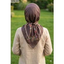 Lo'cella Soft Pamuk Eşarp (Kahverengi) 1050-112