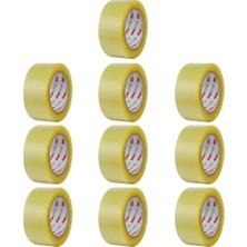 BADEM10 10 Adet Onestar Koli Bandı 45 mm x 100 mt Şeffaf Güçlü Yapışkanlı Kopmayan Bant