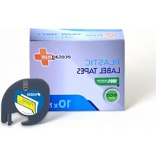 Die Grup Plastik Sarı Etiketleme Bandı, 12 mm x 4 Mt, 10'lu