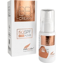 Melexder Bb Krem 50 ml Spf 50 Uva+Uvb Tüm Cilt Tipleri Için Aydınlatıcı ve Ton Eşitleyici