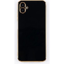 Camkapak Aksesuar Samsung Galaxy A 04 / F 04 / M 04 Siyah Parlak Kılıf Modeli